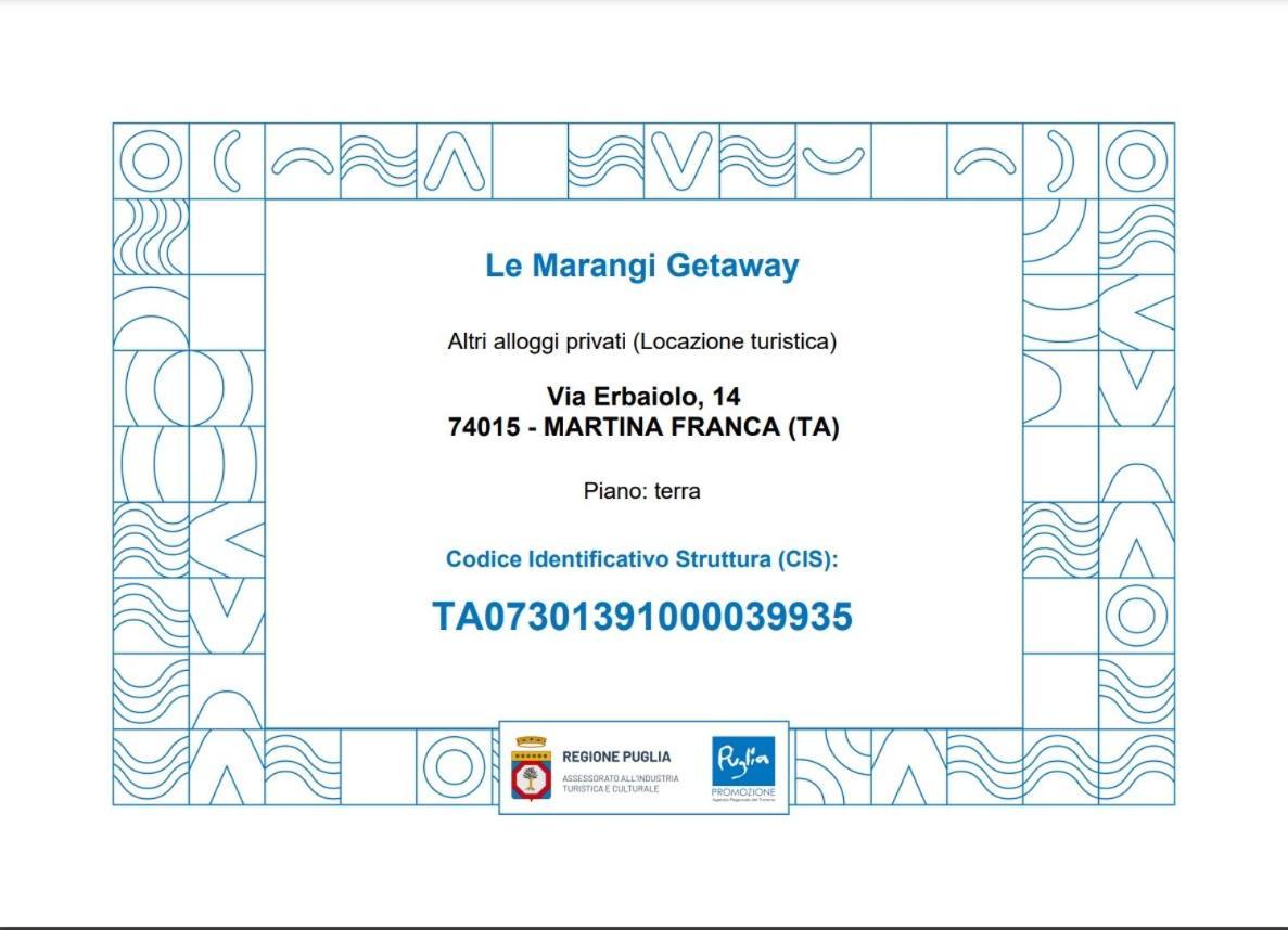Le Marangi Getaway Suite Martina Franca Zewnętrze zdjęcie